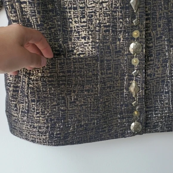 Ruby Rd. Jeweled Button Jacket - Picture 5 of 6